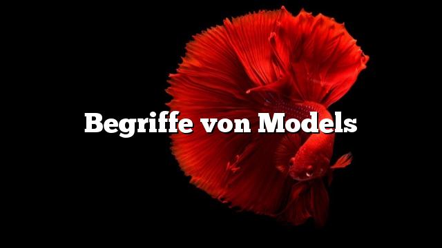 Begriffe von Models